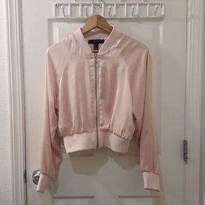 Zip-up bomber jacket